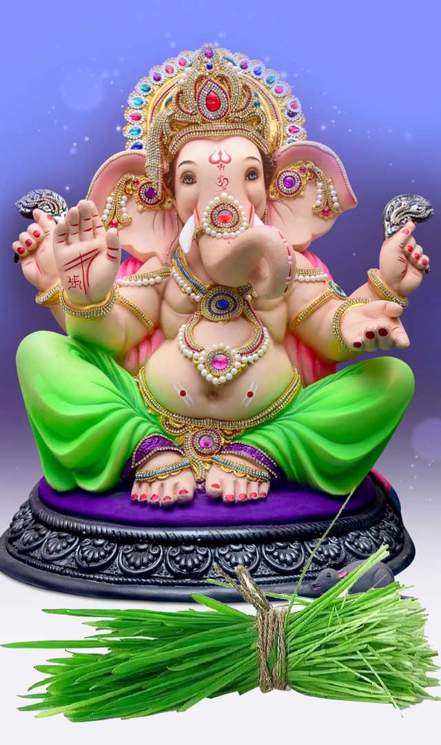 गणपतीला दुर्वा कशा वहाव्यात?