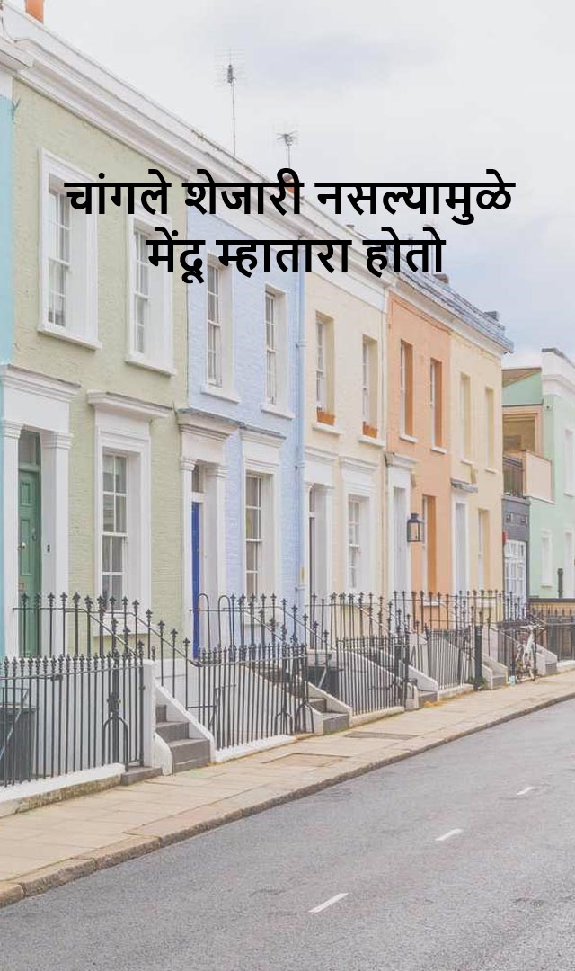 चांगले शेजारी नसल्यामुळे मेंदू म्हातारा होतो