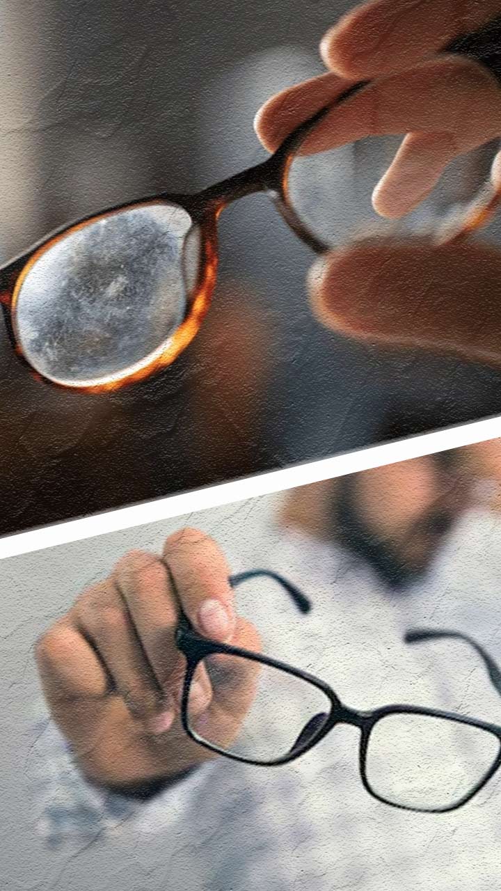 घाणेरडा चष्मा घातल्याने डोळ्यांना इजा होऊ शकते