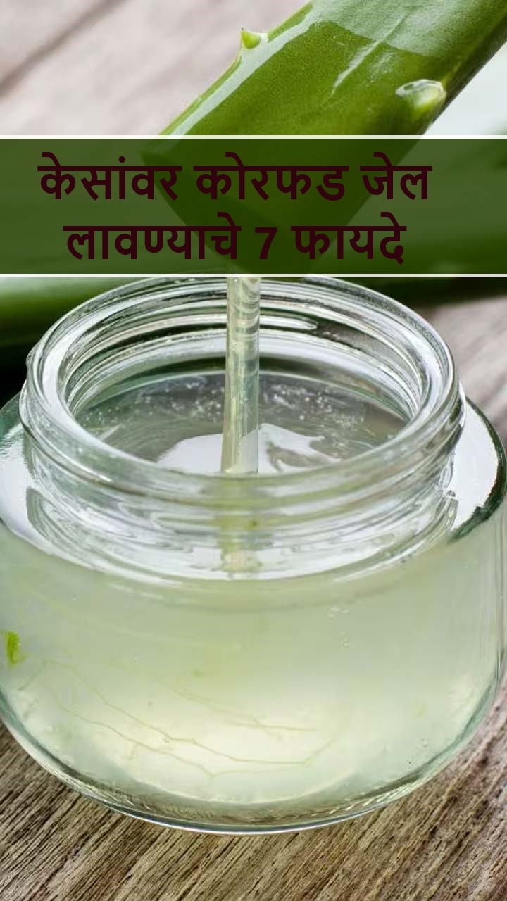 केसांवर कोरफड जेल लावण्याचे 7 फायदे