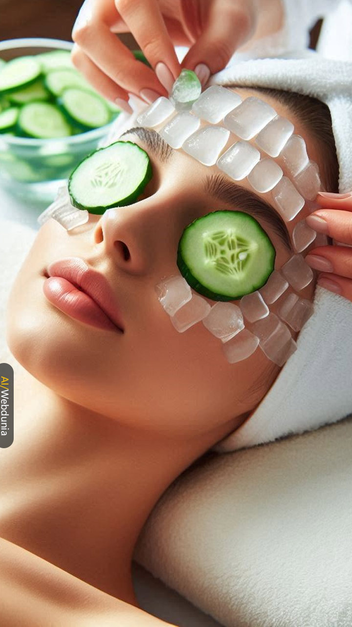 Ice Facial आइस फेशियलचे फायदे