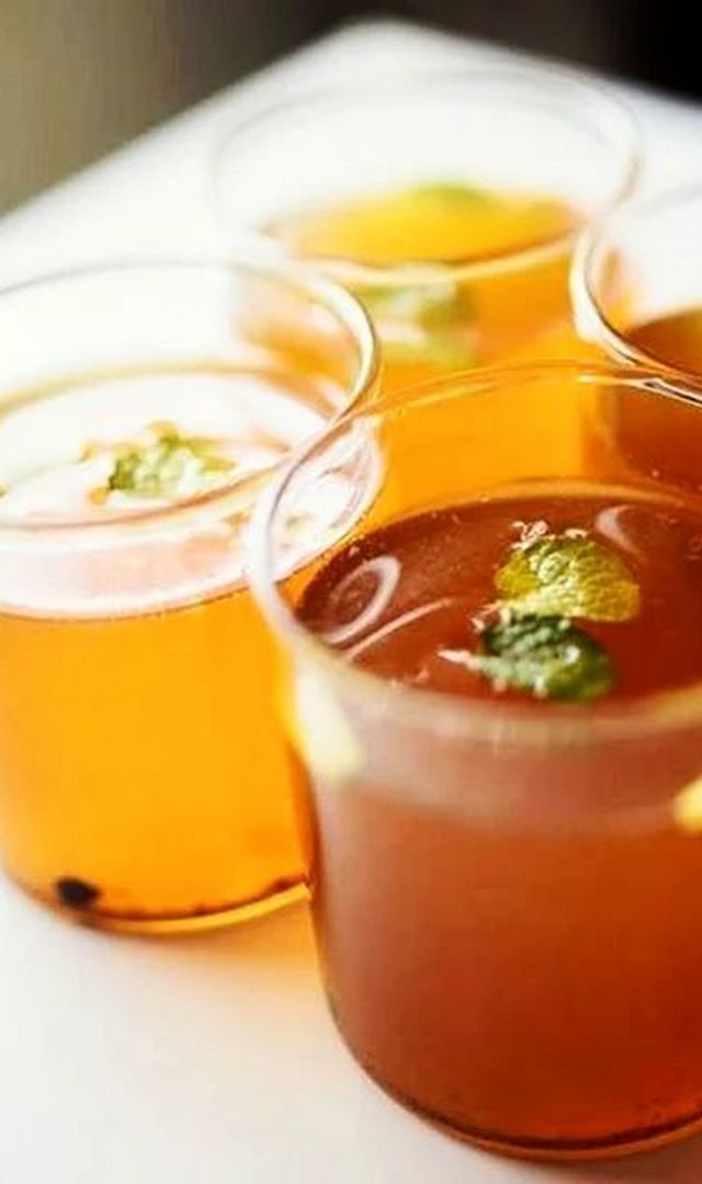 Drinking jaggery water