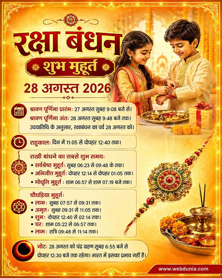 Raksha Bandhan Muhurat 2026